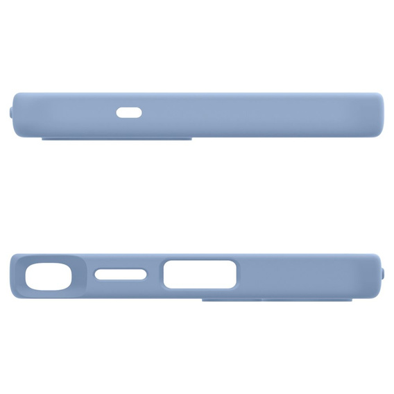 Spigen puzdro pre Samsung Galaxy S25 Ultra, Silicone Fit Mag, modré + tvrdené sklo