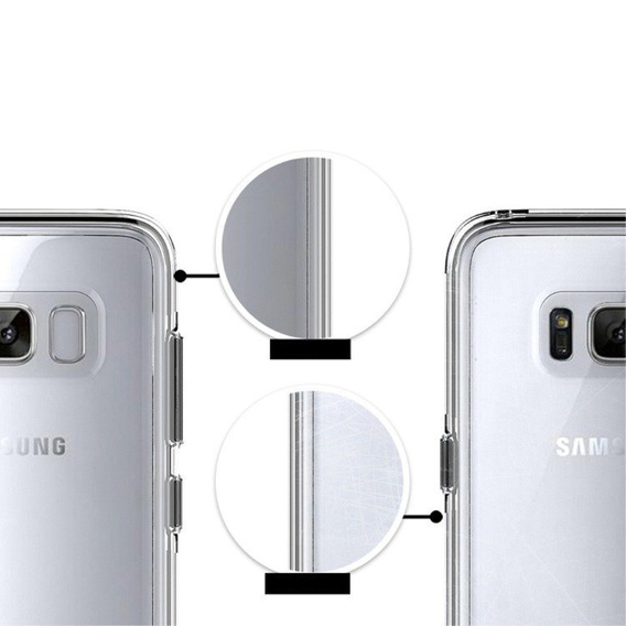 Obal na mobil pre Samsung Galaxy S8 Plus, Fusion Hybrid, priehľadné