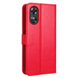 Klapkové puzdro pre Oppo A17, Crazy Horse Wallet, červené