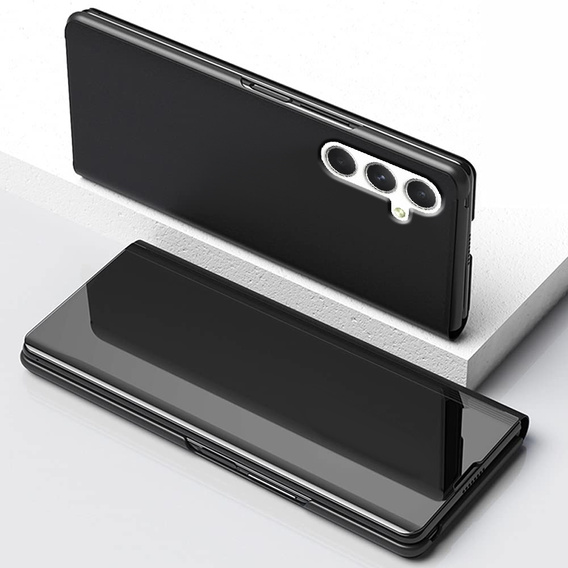 Obal na mobil pre Samsung Galaxy A54, Clear View, čierne