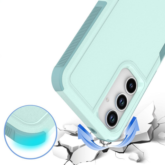 Pancierované puzdro pre Samsung Galaxy A56 5G, Dual Shockproof, zelený