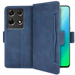 Klapkové puzdro pre Infinix Note 30 Pro 4G, Card Slot, tmavomodré