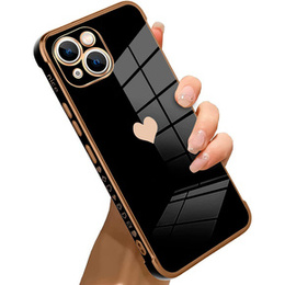 Obal na mobil pre Apple iPhone 13, Electro heart, čierne