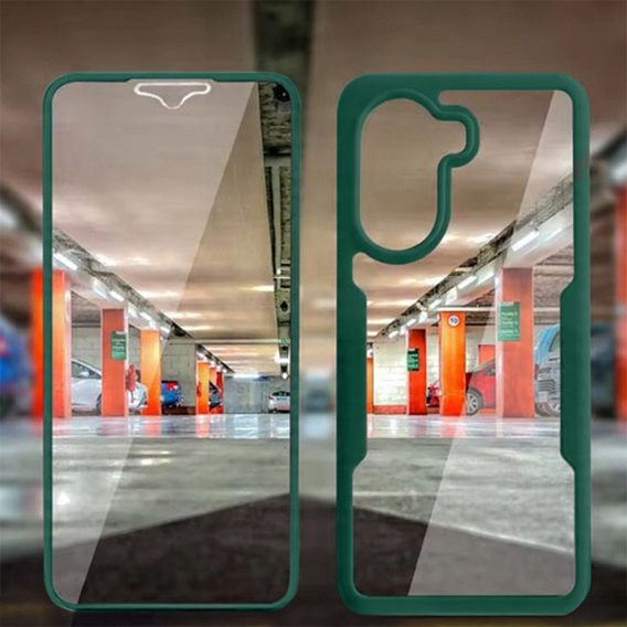Puzdro pre Xiaomi Poco X7 Pro 5G, Shockproof, s fóliou, zelený