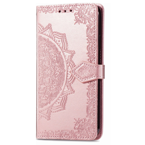 Klapkové puzdro pre Motorola Moto G84, Mandala, ružové rose gold