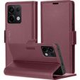 Puzdro pre Xiaomi Redmi Note 13 Pro 4G / Xiaomi Redmi Note 14S / Xiaomi Poco M6 Pro 4G, ERBORD Glossy Litchi, flipová peňaženka, červené