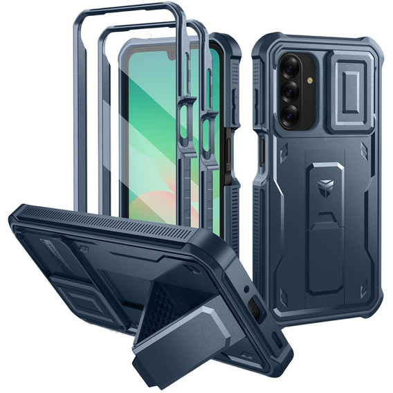 Obrnené puzdro pre Samsung Galaxy A26 5G, Dexnor Full Body (Two Frames), modré