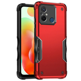 Obrnené puzdro pre Xiaomi Redmi 12C, Dual-Layer, červené