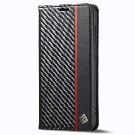Flipové puzdro pre Samsung Galaxy S24, Carbon LC.IMEEKE, čierne