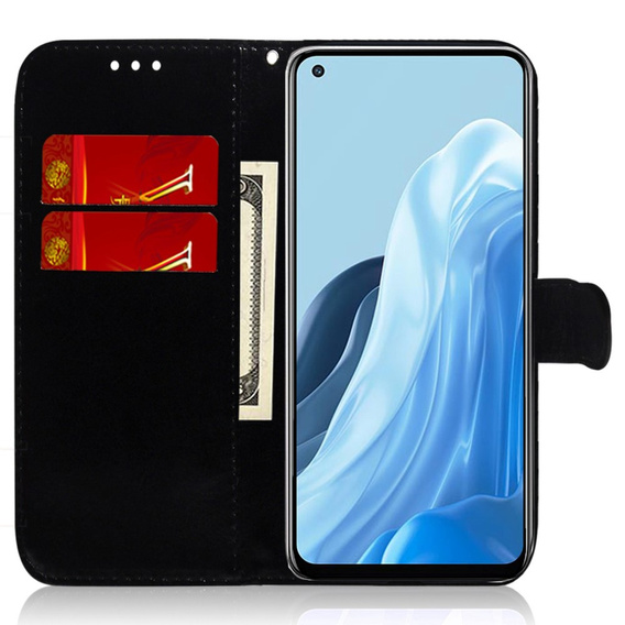 Klapkové puzdro pre Oppo A17, Wallet mandala, fialové