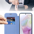 Klapkové puzdro pre Samsung Galaxy A36, RFID Wallet MagSafe CamShield, modré