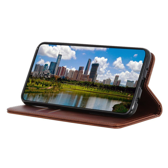 Flipové puzdro pre Samsung Galaxy M51, Split Leather, hnedé