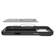 Spigen Enzo Aramid MagSafe puzdro pre iPhone 17 Pro Max, čierna / strieborná