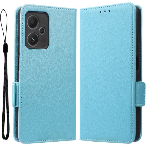 Klapkové puzdro pre Xiaomi Redmi Note 12 5G / POCO X5 5G, Wallet Litchi Magnet, modré
