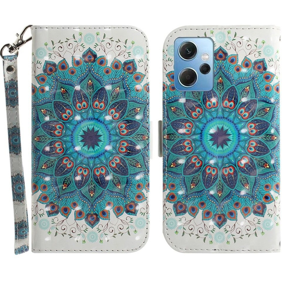 Klapkové puzdro pre Xiaomi Redmi Note 12 4G, Wallet mandala, biele