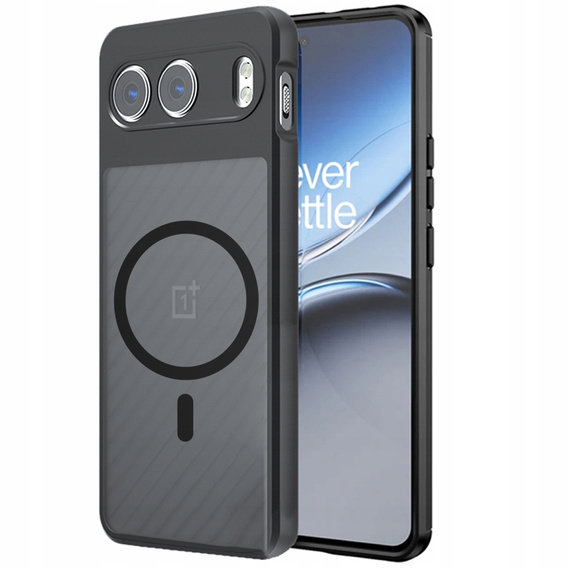 Puzdro pre OnePlus Nord 4, pre MagSafe, ERBORD Matt Case, čierny + sklo na displej