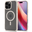 Puzdro MagSafe Spigen pre iPhone 16 Pro Max, Ultra Hybrid, transparentný / titánový + tvrdené sklo 9H
