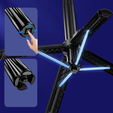 Blavec Selfie Stick Aluminium Fusion P07 s MagSafe, LED svetlami a diaľkovým ovládaním