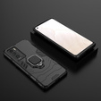 Obal na mobil pre Realme GT Explorer Master, Kickstand Ring, čierne