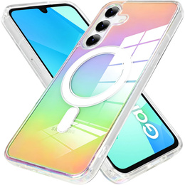 Puzdro pre Samsung Galaxy A16, Fusion Hybrid, pre MagSafe, viacfarebné + sklo na displej