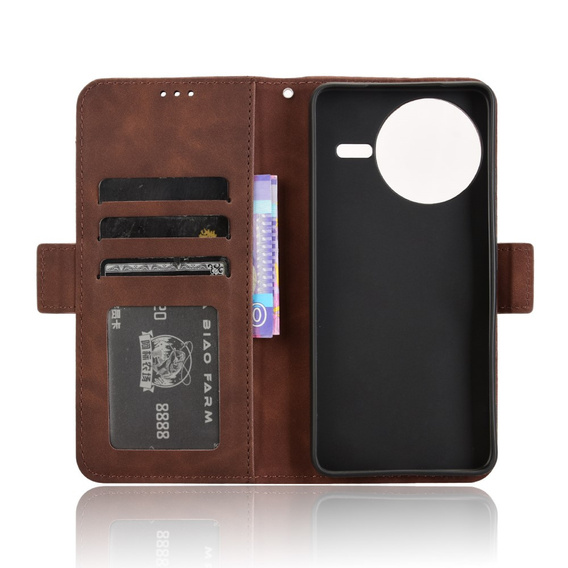 Klapkové puzdro pre Xiaomi Poco F7 Ultra, Card Slot, hnedé