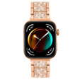Diamantový náramok pre Xiaomi Smart Band 8 Pro, ružové zlato