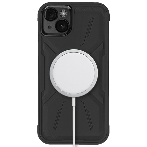 Puzdro pre iPhone 15 Plus, ERBORD Armor Mag, čierne