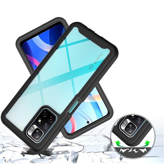 Puzdro pre Xiaomi Poco M4 Pro 5G / Redmi Note 11S 5G, Shockproof, s fóliou, modré
