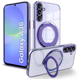 Magnetické puzdro pre Samsung Galaxy A36 5G, pre MagSafe, fialové