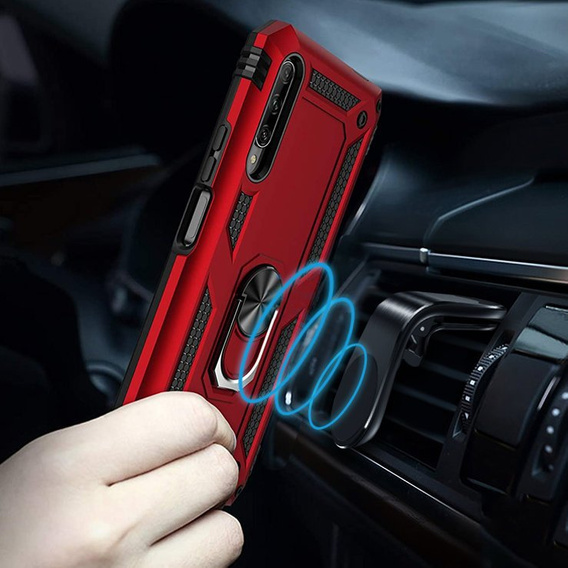 Pancierované obal na mobil pre Huawei P Smart Pro, Nox Case Ring, červené