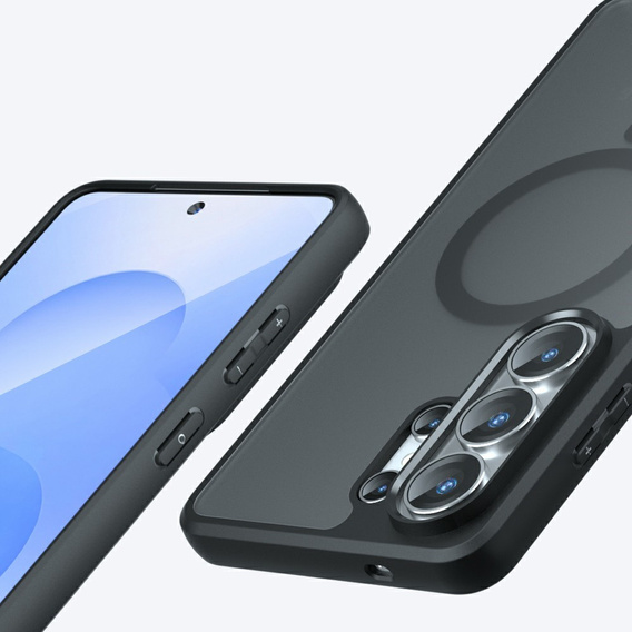 Matné puzdro pre MagSafe pre Samsung Galaxy S26 Ultra, čierne