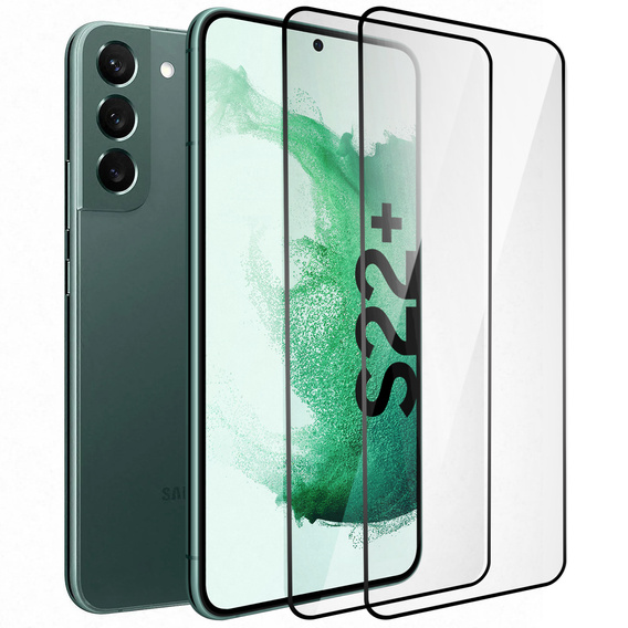 2x tvrdené sklo pre Samsung Galaxy S22, ERBORD 3D pre celý displej
