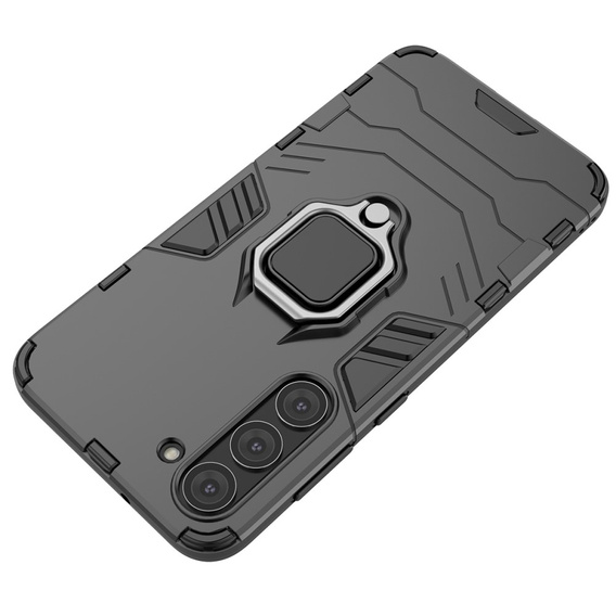 Obal na mobil pre Samsung Galaxy S23, Kickstand Ring, čierne