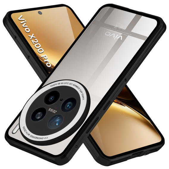 Puzdro pre Vivo X200 Pro 5G, Magnetic Dual Glass, čierne