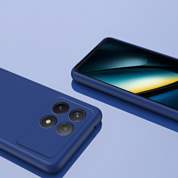 Obal na mobil pre Xiaomi Poco F6 Pro, Silicone Lite, modré