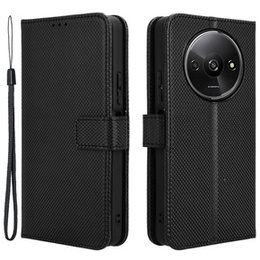 Klapkové puzdro pre Xiaomi Redmi A3, Wallet Smart Magnet, čierne