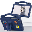Detské puzdro pre Samsung Galaxy Tab A7 Lite 8.7 T220/T225, Cute Patterns, so stojanom, tmavomodré