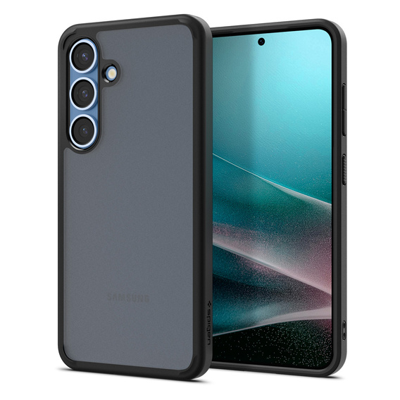 Puzdro Spigen pre Samsung Galaxy S25, Ultra Hybrid, čierna / matná + tvrdené sklo 9H