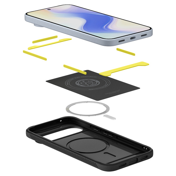 Puzdro Spigen Rugged Armor MagSafe pre Google Pixel 10 Pro XL, čierne