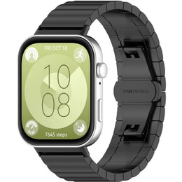 Oceľový náramok pre Huawei Watch Fit 4 / 4 Pro / 3, čierny
