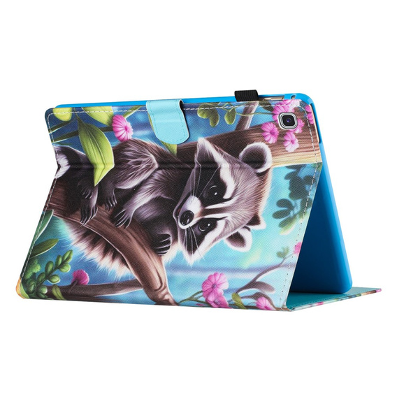 Puzdro pre Samsung Galaxy Tab S6 Lite 2022 / 2020, s chlopňou, raccoon