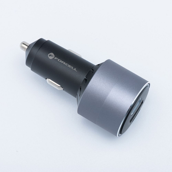 Forcell F-Energy Alu 85 W nabíjačka do auta, 2 × USB-C + USB-A, PD / QC 4.0 / SFC 2.0