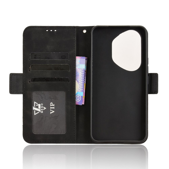 Klapkové puzdro pre Honor 400 Pro 5G, Card Slot, čierne