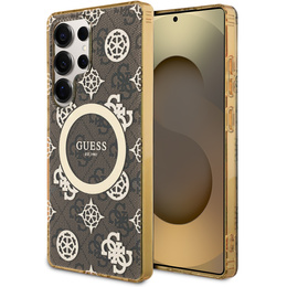GUESS Magnetické puzdro IML Peony pre Samsung Galaxy S25 Ultra