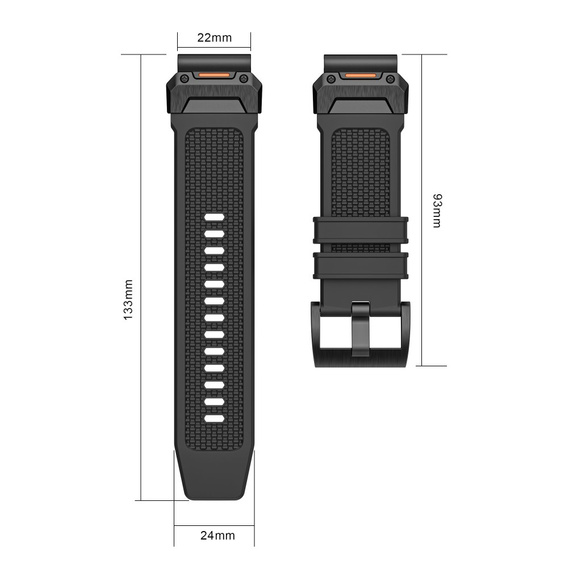 Silikónový remienok QuickFit pre Garmin Fenix 22 mm