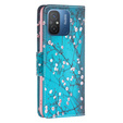 Klapkové puzdro pre Xiaomi Redmi 12C, Wallet, sakura, modré