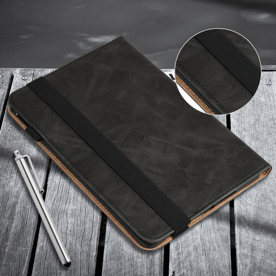 Puzdro pre Samsung Galaxy Tab S10 Lite / S10 FE / S9 FE / S9, Classic, s priestorom pre stylus, čierne