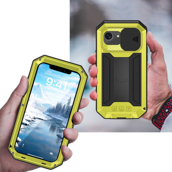 Obrnené puzdro pre iPhone 16E, R-JUST, žlté