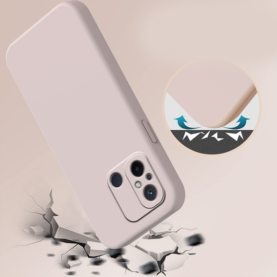 Obal na mobil pre Xiaomi Redmi 12C, Silicone Lite, ružové