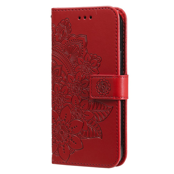 Klapkové puzdro pre Samsung Galaxy A54 5G, Mandala Flower, červené